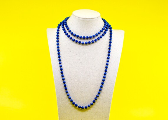 Blue tone,womens, beaded, long, fashion,necklace,… - image 5