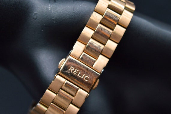 Relic rose gold watch sale