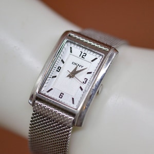 DKNY , silver tone , mesh bracelet, womens watch