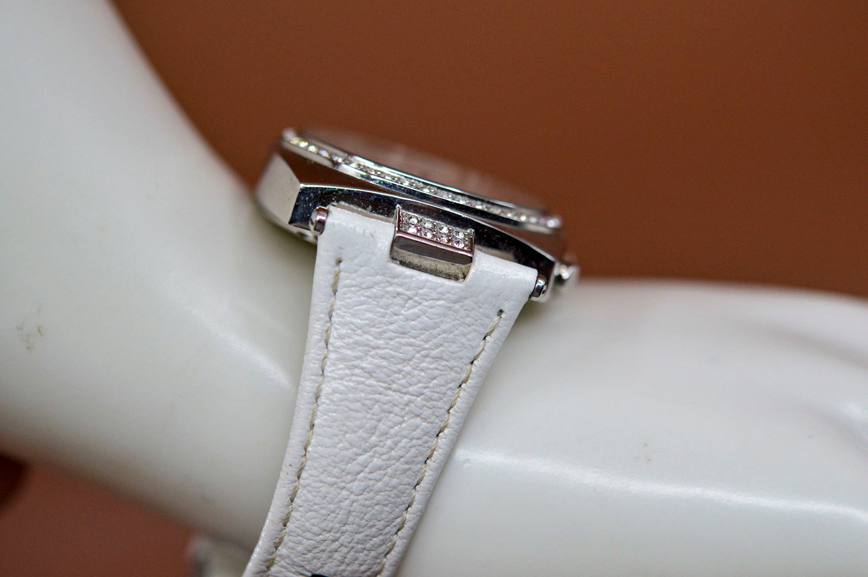 DKNY Silver Tone Women\'s Bracelet Watch with White Dial DKNY Silver Tone With Crystals, White Band , Womens, Fashion  main image 2