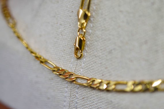 Gold Tone, Womens, Mens, Chain Necklace and Matching Bracelet