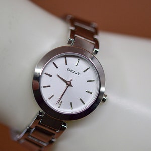 DKNY , silver tone, womens fashion wrist watch