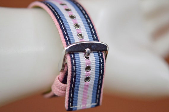 Lorus, silver tone, blue and pink tone, womens br… - image 7