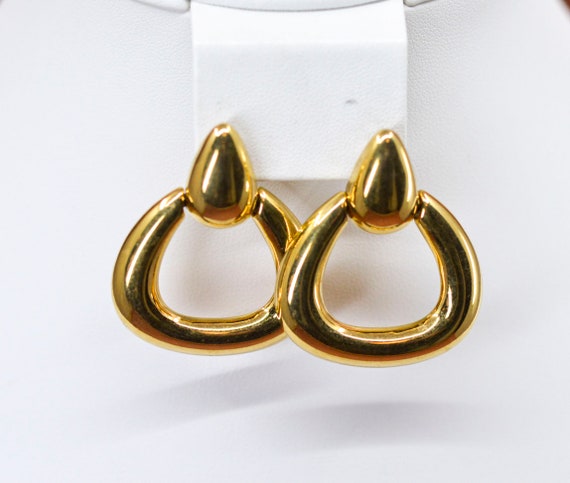 Monet , gold tone, womens, pair , vintage earrings