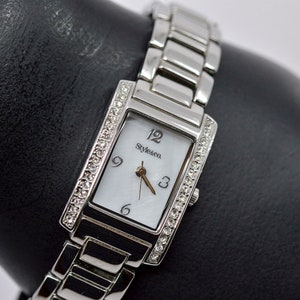 Styles & Co. Silver tone with crystals, womens, fashion watch