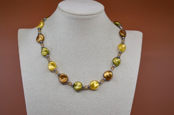 Lucky Clover, gold tone with crystals, glass bead… - image 6