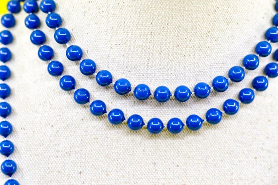 Blue tone,womens, beaded, long, fashion,necklace,… - image 1
