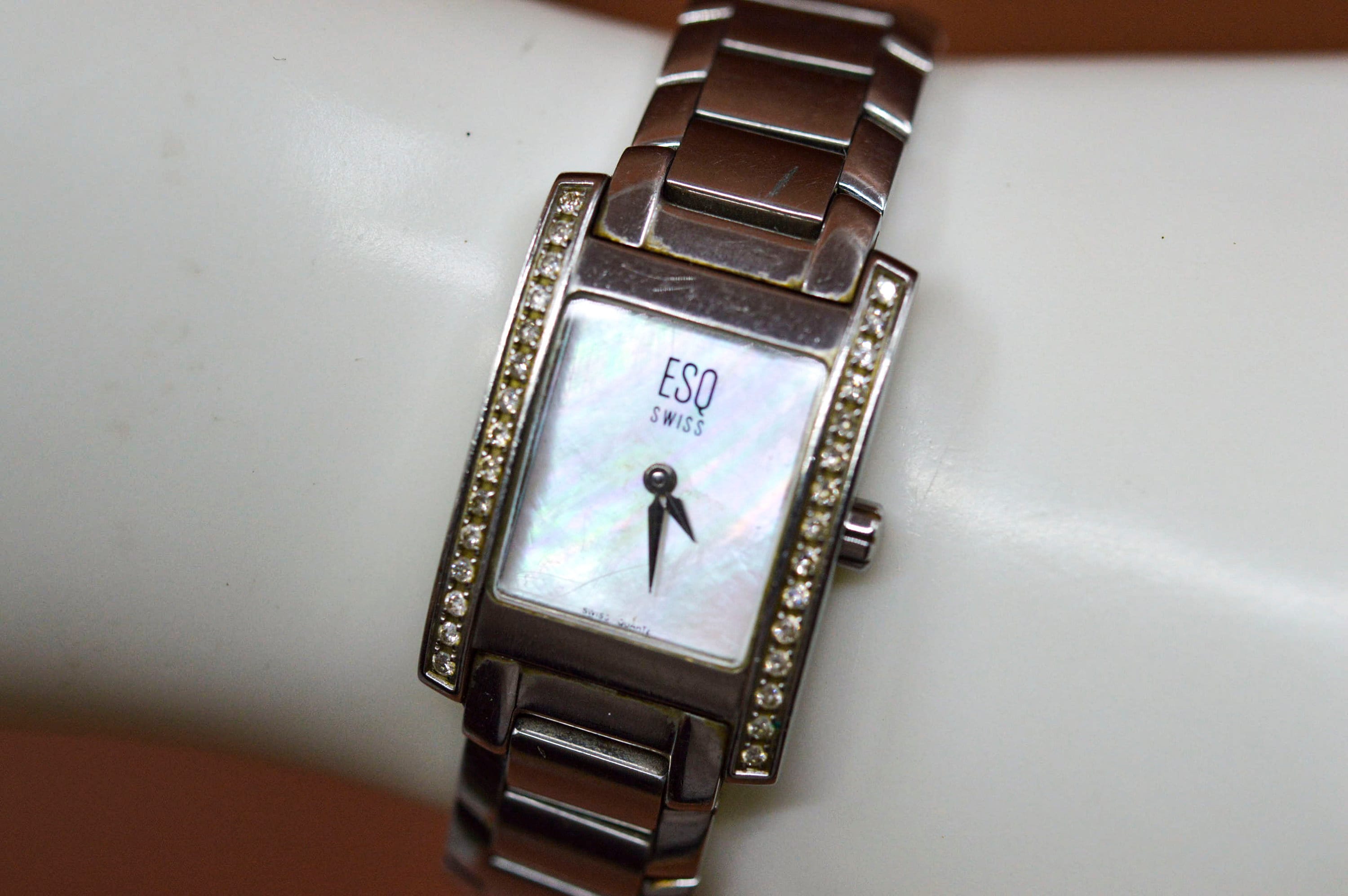 ESQ by Movado Women\'s Wristwatch Diamond Swiss Made \