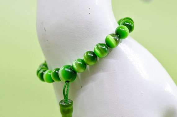 Green tone, womens, fashion, beaded, stretch brac… - image 4