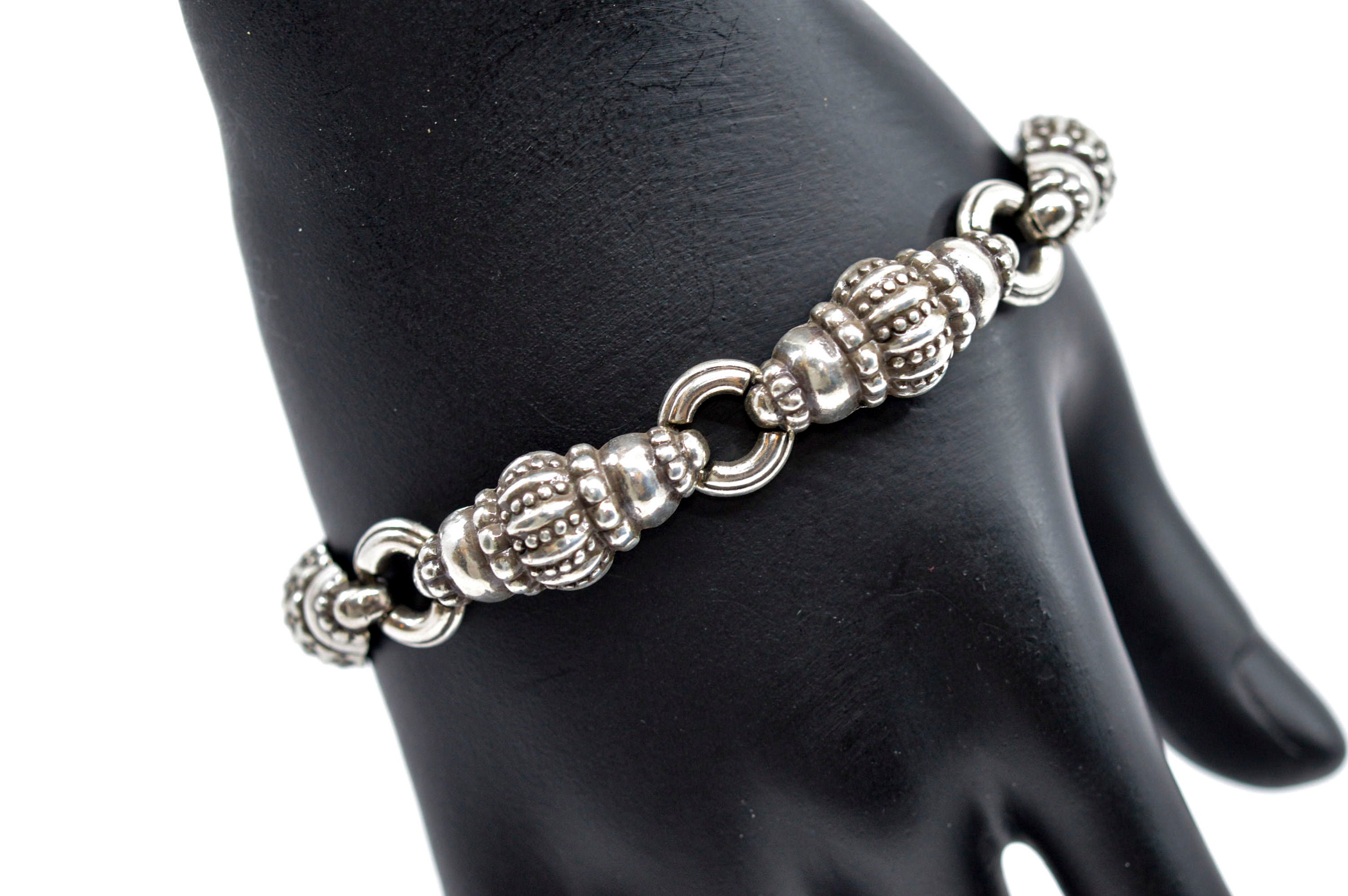 【MARTIN PLAN】Signature String Bracelet /関税込み/大人気 Men's Women's 7mm 9.5ct Solid 925 Sterling Silver Round