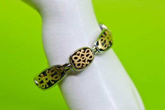 Silver and gold tone , womens, fashion bracelet - image 3