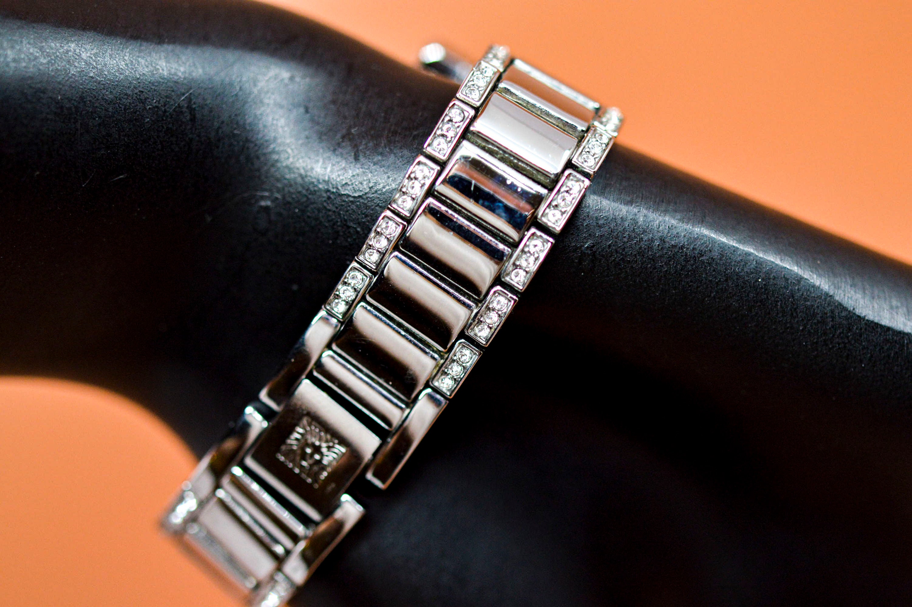 Anne Klein, Silver Tone With Crystals, Mop Dial, Womens  display picture 1
