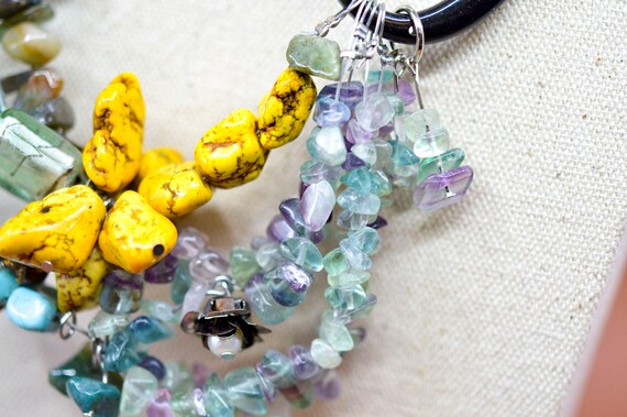 Mixed materials, multi color,beaded, chunky fashi… - image 5