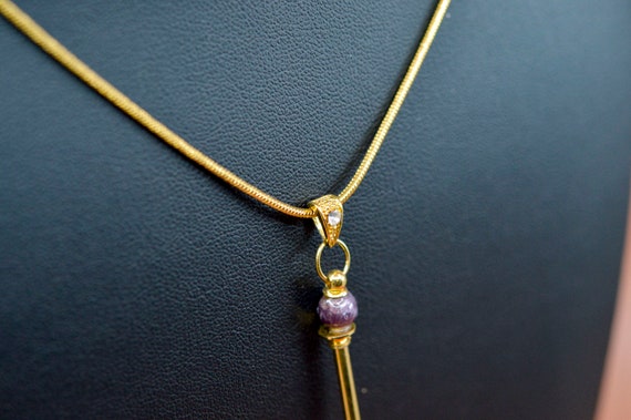 Gold tone, womens, pendant, long necklace, 28 inc… - image 4
