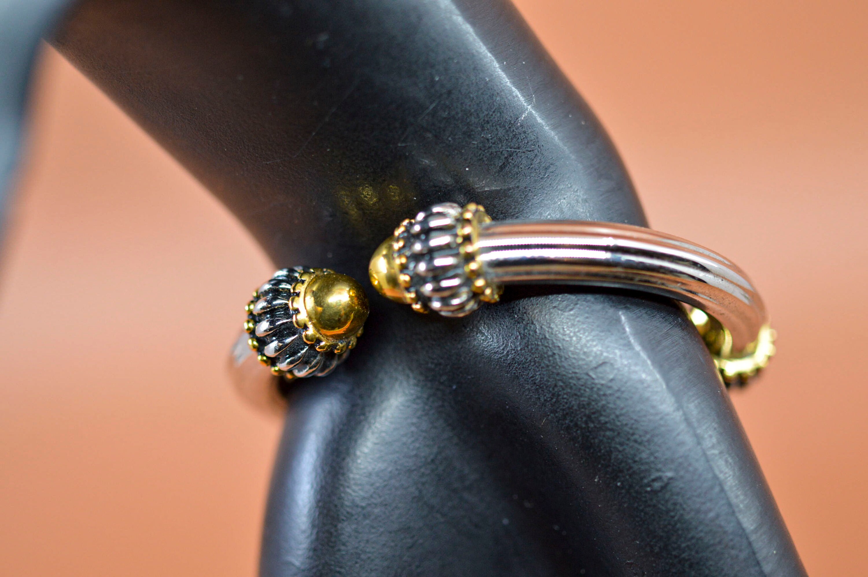 Kristine, Silver and Gold Tone,womens, Fashion Cuff Watch - Etsy display picture 3