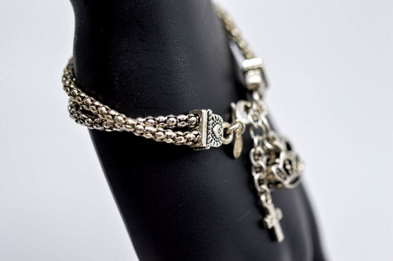 Silver tone, womens, fashion , charm bracelet - image 3