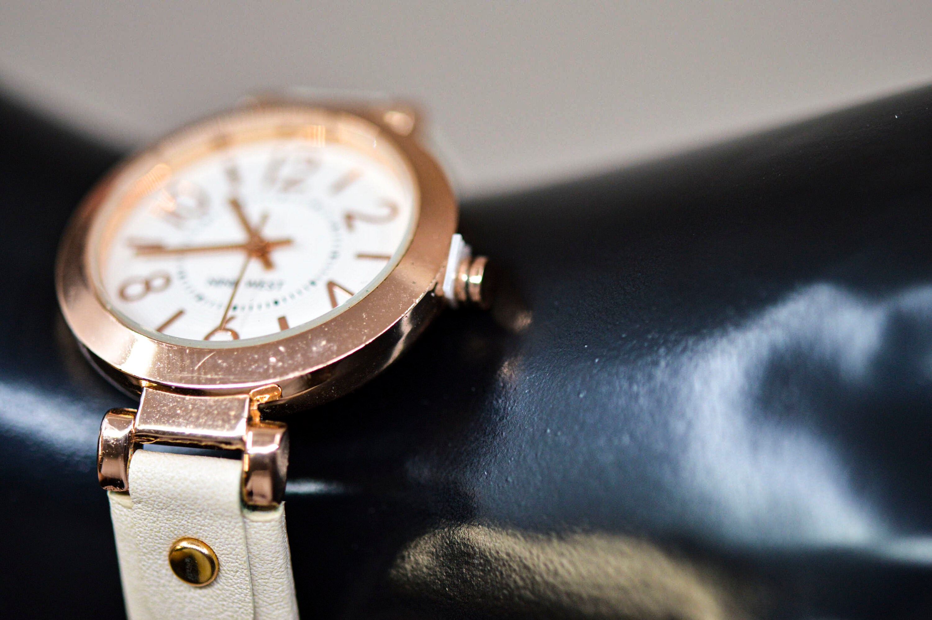 Nine west watch rose gold sale