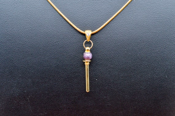 Gold tone, womens, pendant, long necklace, 28 inc… - image 1