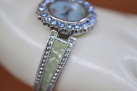 Spada , silver and blue tone with crystals, women… - image 4