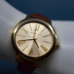 Michael Kors, MK, gold tone, womens large , fashion watch