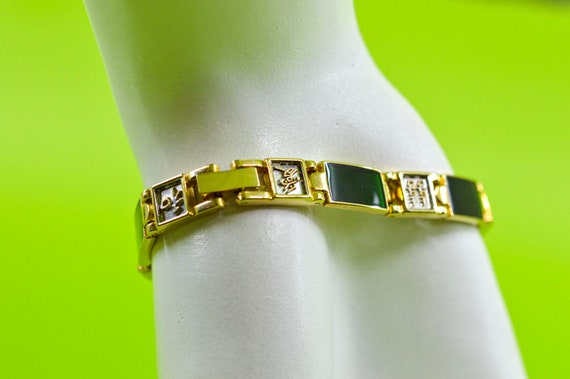 Gold and green tone, Asian style, womens, fashion… - image 7