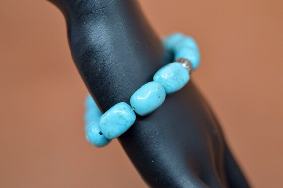 Blue tone, womens, fashion stretch bracelet - image 2