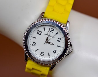 Anne Klein, Yellow and Silver Tone, White Dial, Womens  display picture 1