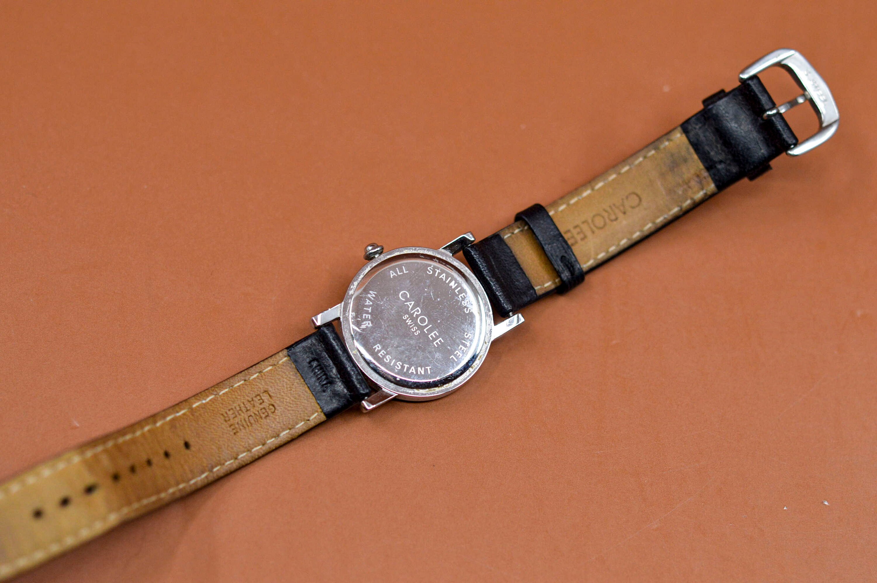 Carolee, Silver Tone With White Dial, Womens Wrist Watch 