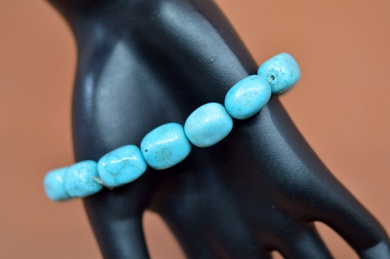 Blue tone, womens, fashion stretch bracelet - image 3