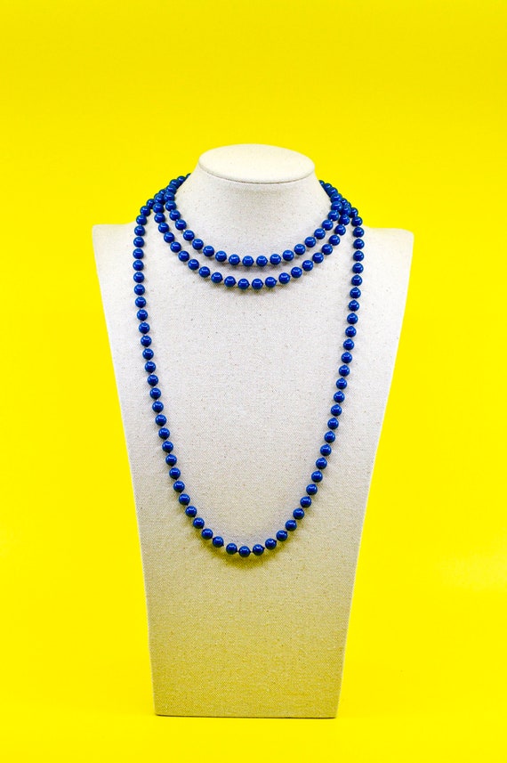 Blue tone,womens, beaded, long, fashion,necklace,… - image 2