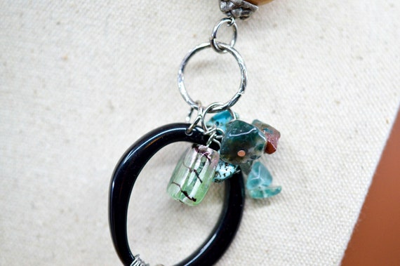 Mixed materials, multi color,beaded, chunky fashi… - image 6