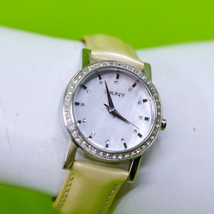 DKNY , silver tone with crystals, womens, fashion watch