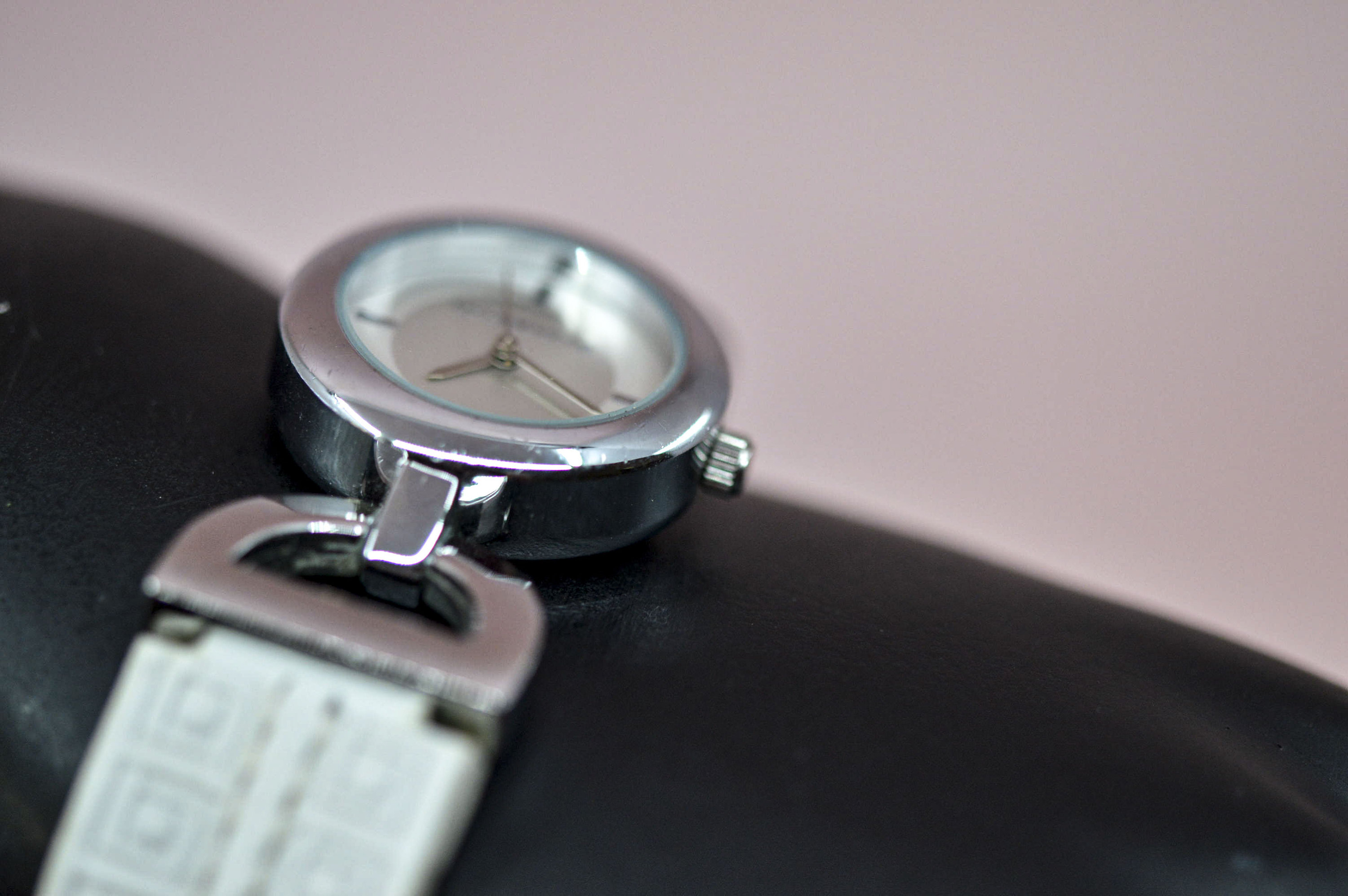 Liz Claiborne Silver-Tone Watch with Crystal Details Liz Claiborne, Silver and Gold Tone, Womens Vintage Wrist  main image 4