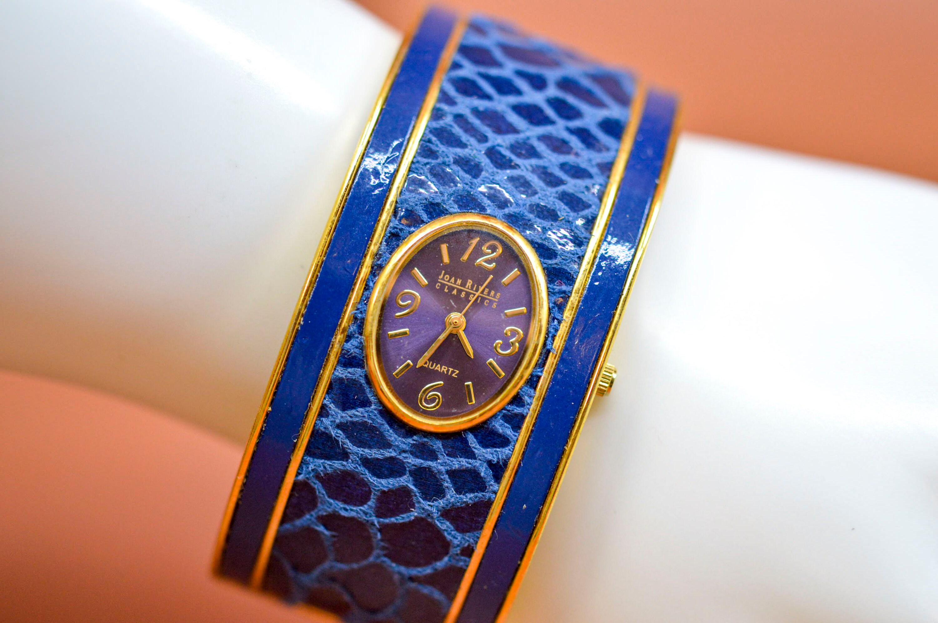 Joan Rivers Gold and Blue Tone, Womens Cuff, Fashion Wrist  display picture 2