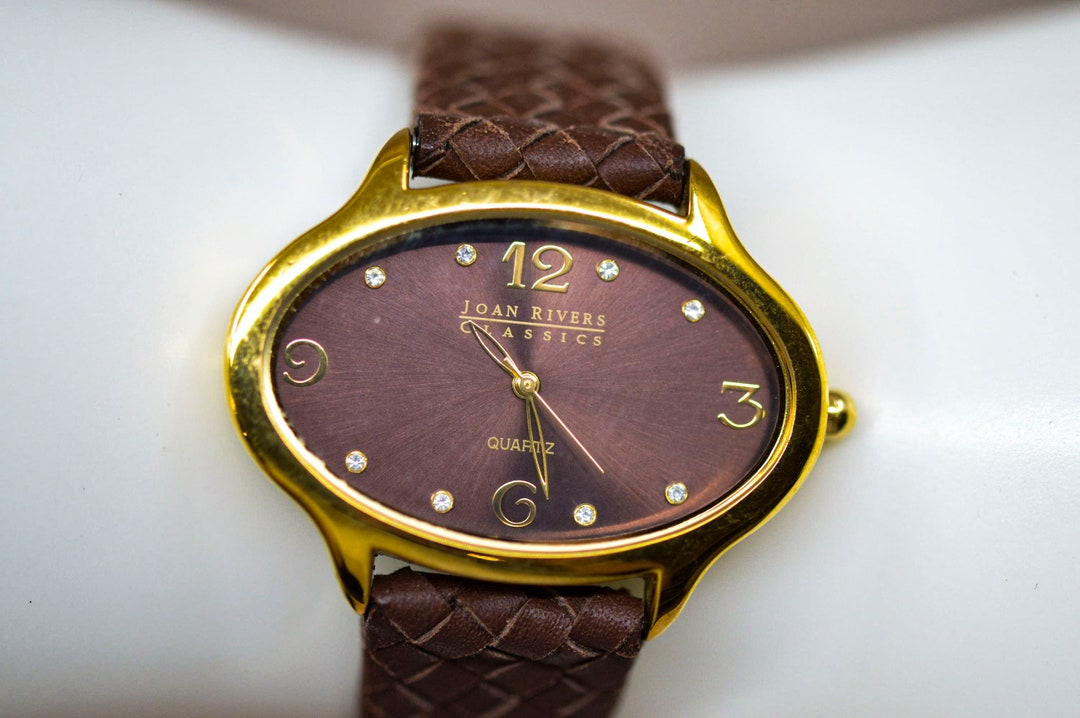 Joan Rivers Gold and Brown Smartwatch with Classic Design Joan Rivers Classic, Gold and Brown Tone, Womens, Fashion  main image 4