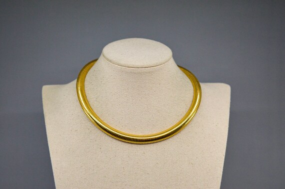 Monet , gold tone, womens choker, thick necklace … - image 1