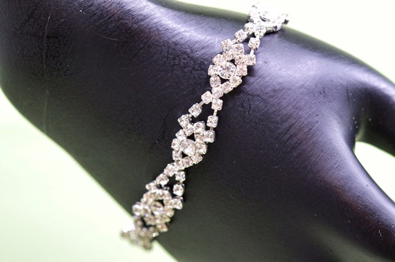 Silver tone with crystals, womens, fashion , stat… - image 3
