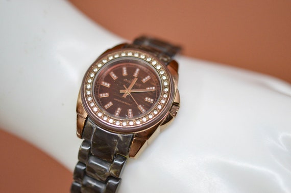 Anne Klein With Crystals, Copper Tone, Womens Fashion Watch  display picture 1