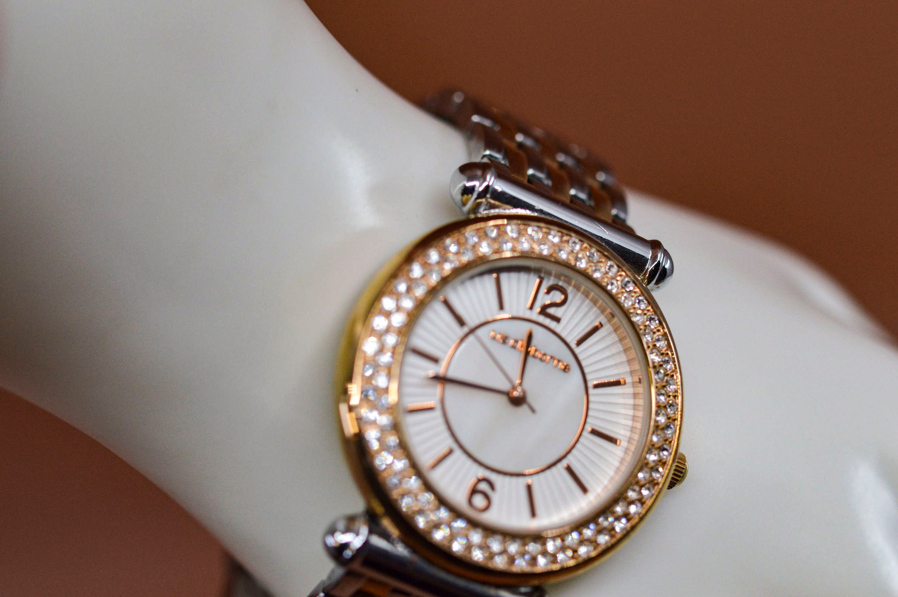 Liz Claiborne , Gold and Silver Tone, Womens Fashion Watch 
