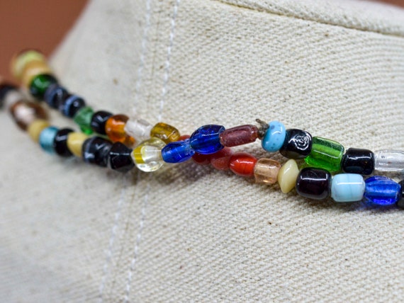 Multi color , glass beads, womens, fashion neckla… - image 8