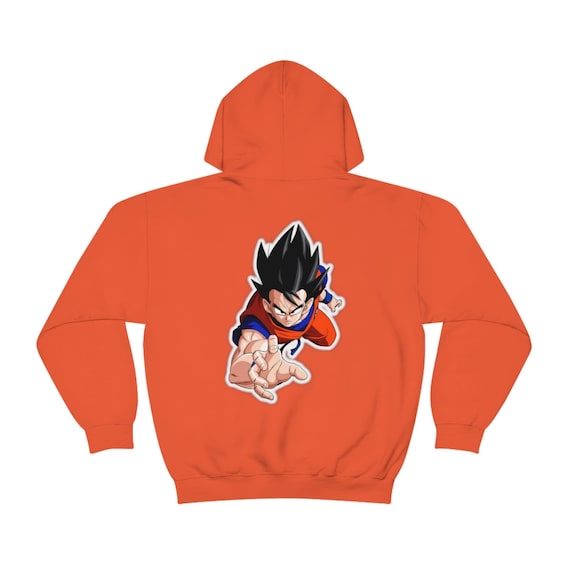 Goku Hoodie Saiyan Goku Sweater Goku Kanji Hoodie - Etsy