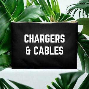 Charger Case Charger Pouch Cords Bag Travel Cord Storage Pouch Travel Charger Bag Travel Organizer Travel Pouch for Wires Charger Cable Bag
