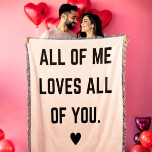 Love you Woven Blanket Anniversary Blanket for Husband Valentines Blanket for Boyfriend Girlfriend Blanket Wedding Gift Anniversary Gifts
