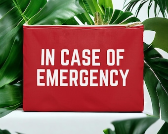In Case of Emergency, Medical Kit, Medicine Pouch, Cosmetic Bag, Travel Pouch, Travel Bag, Gift for Her, Makeup Bag,  Gift for Mom, Dad Gift