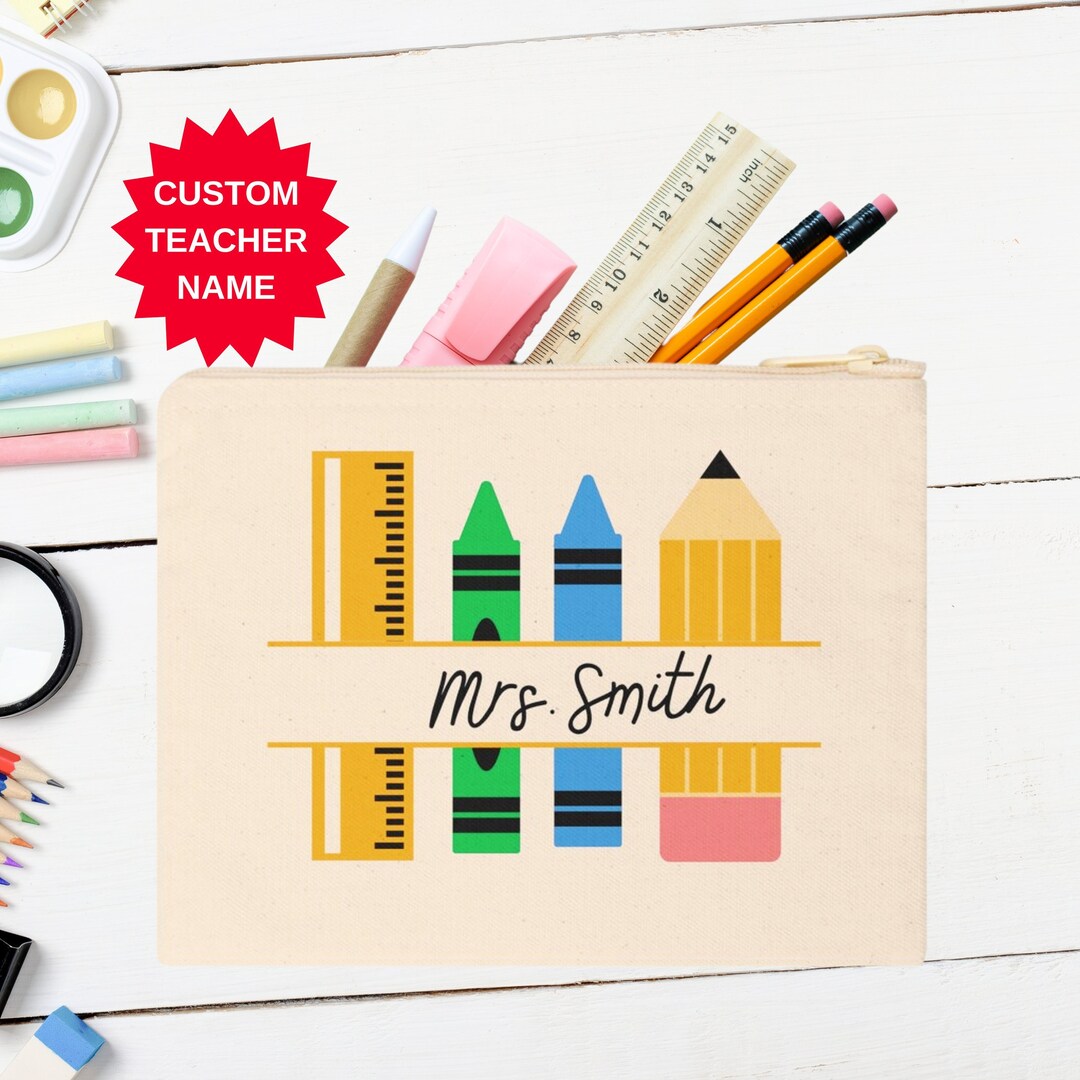 Personalized Teacher Gift, Teacher Pencil Case, Back to School Teacher ...