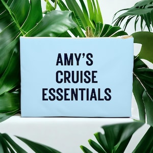 Cruise Essentials Travel Pouch Cruise Makeup Bag Cruise Make up Bag Cruise Gift Ideas Cruise Gift Accessories Gifts for Cruise Vacation Gift