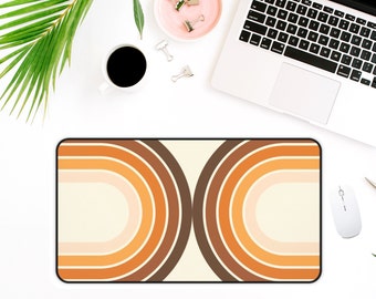 Abstract Desk Mat Boho Desk Mat, Desk Pad, Aesthetic Desk, Cute Workspace, Desk Topper, Large Desk Pad, Office Gift for Her, Work from Home