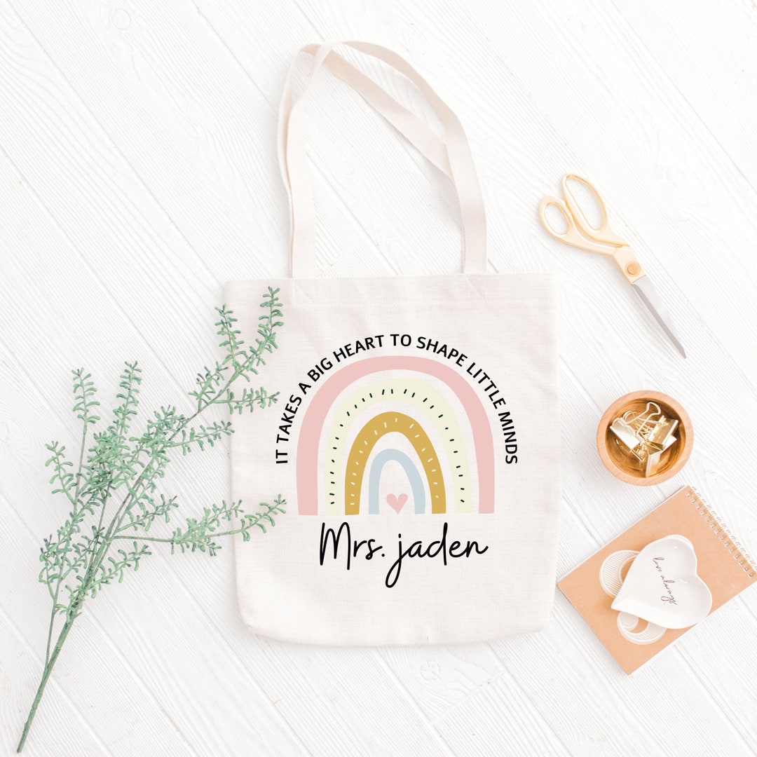 Teacher Tote Bag Retro Teacher Tote Bag Teacher Thank You Gift Back to ...