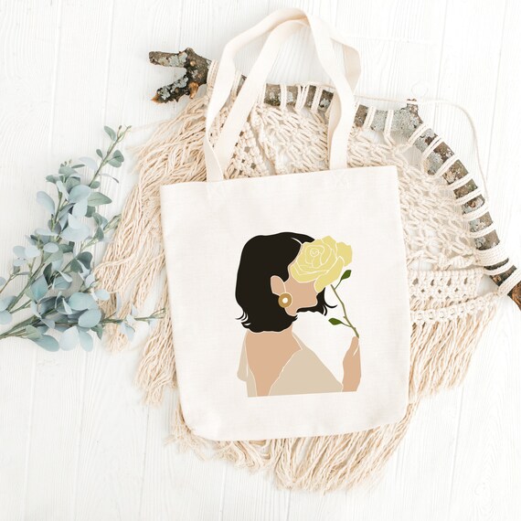 canvas portrait tote