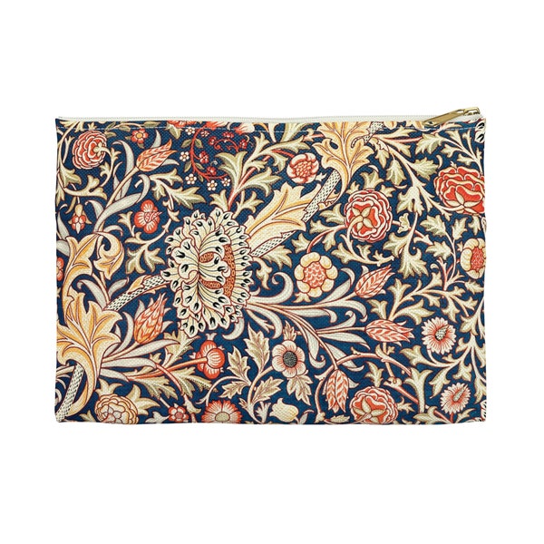 William Morris Vintage Zip Pouch, Carry-All Pouch, Travel Bag, Travel Pouch, Makeup Bag, Cosmetic Pouch, Art Nouveau Bag, Gift for her, Gift